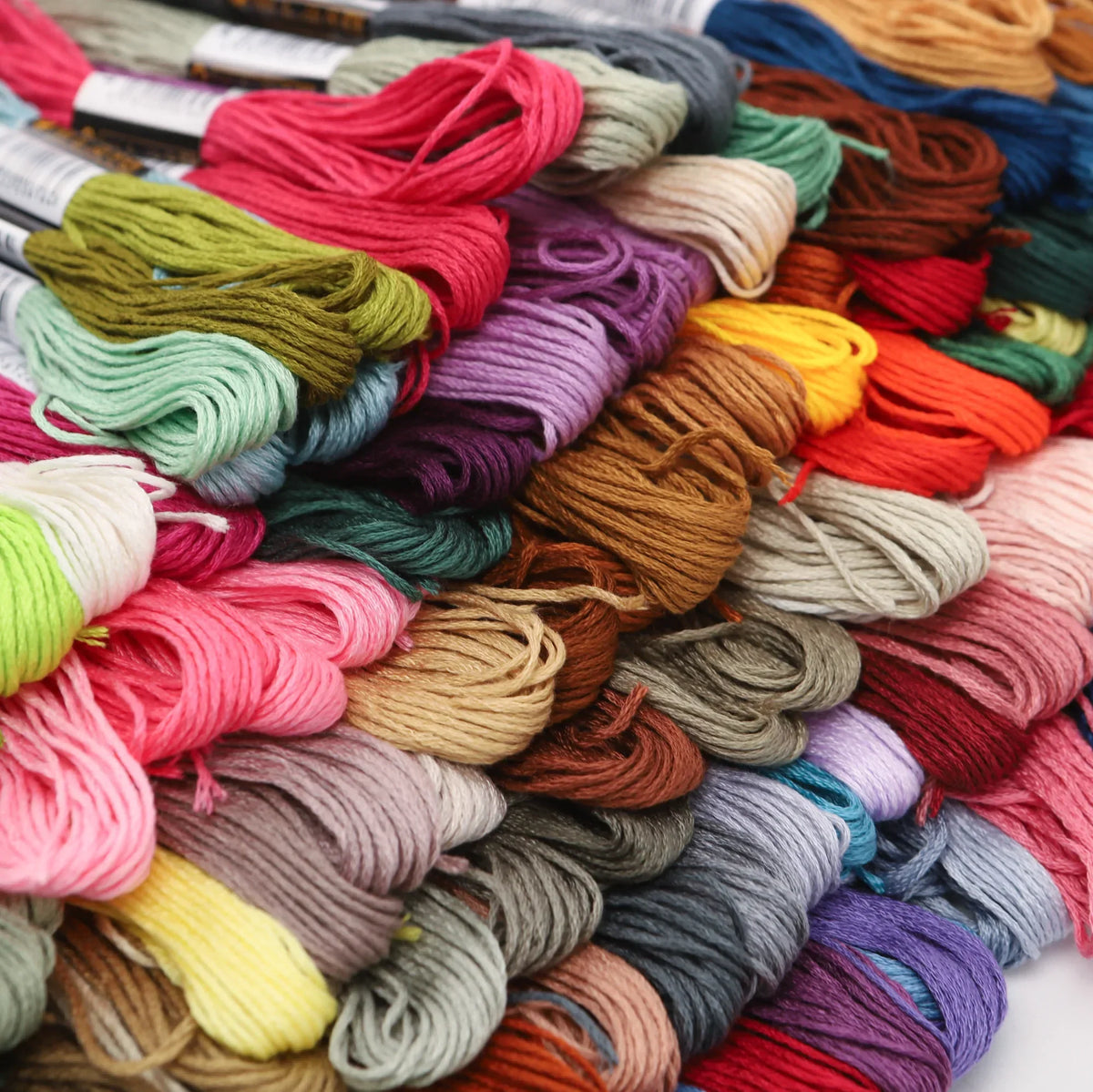 Cross Stitch Embroidery Floss Set – 50–447 Skeins, 8m Each