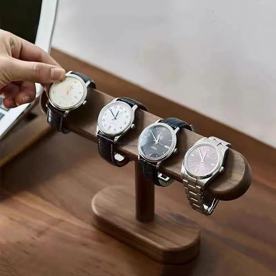 Walnut Watch Bracket Display Holder Jewelry Chain Anklets Hanger