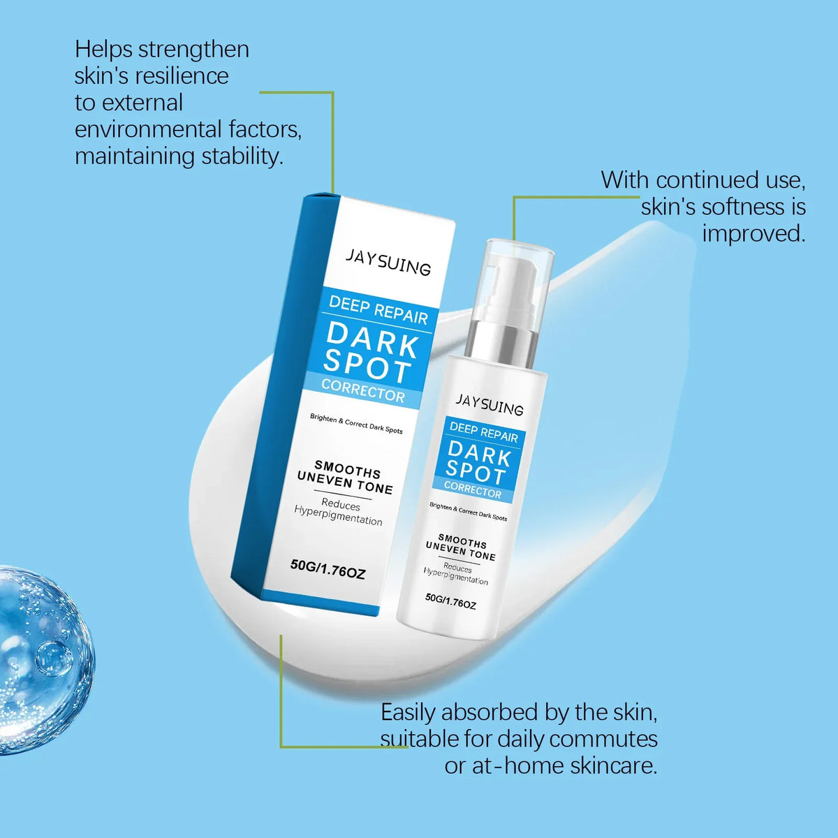 Dark Spot Correcting Serum Cream – Vitamin C, Niacinamide & HA
