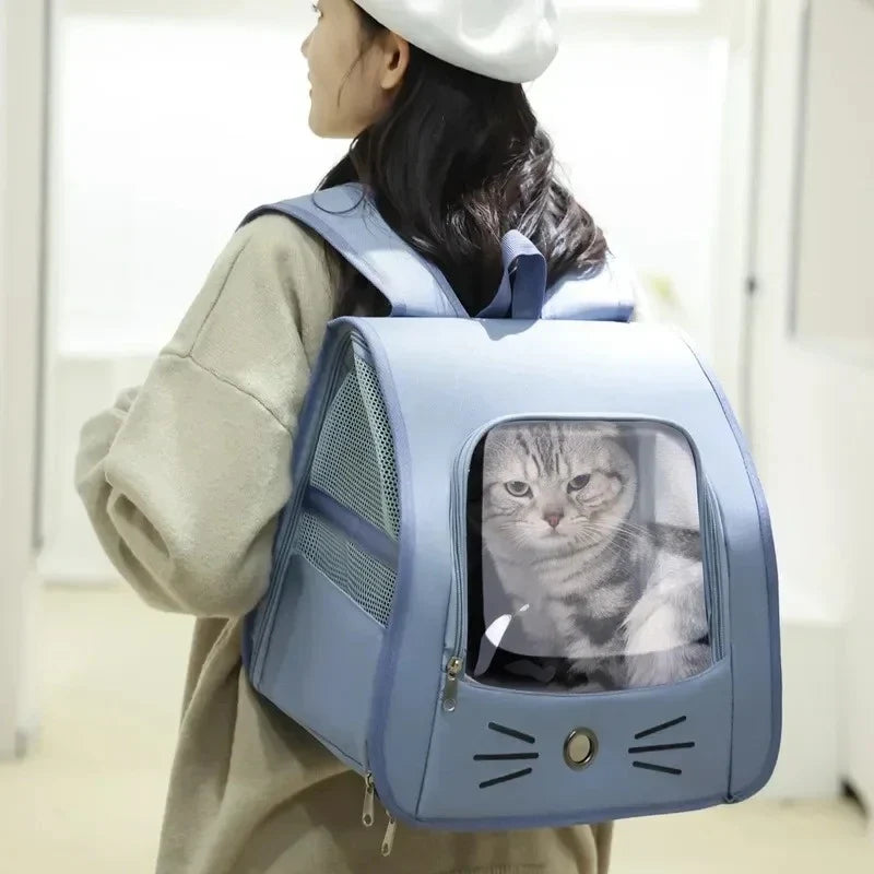 Breathable Cat Carrier Backpack for Cats & Small Dogs
