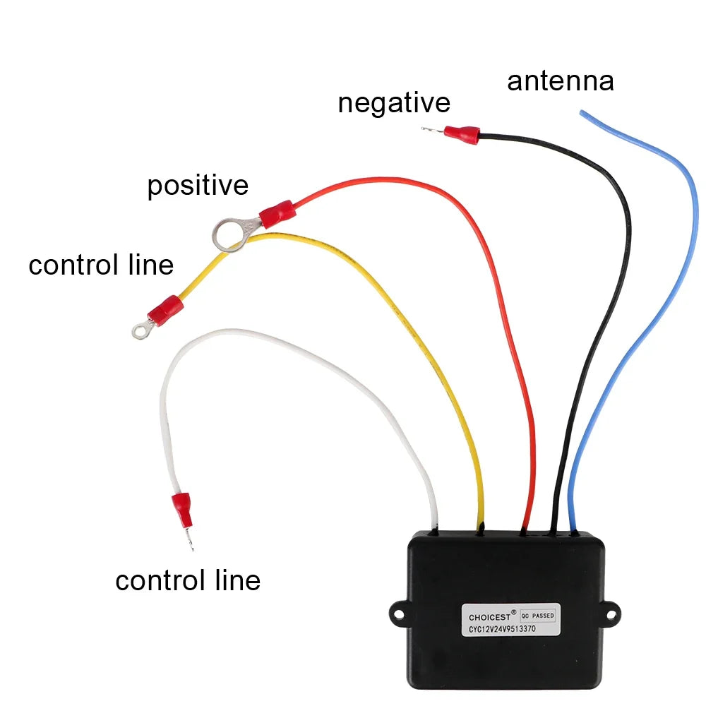 72W Wireless Winch Remote Control Kit 12V 24V | 2.4G ATV Jeep