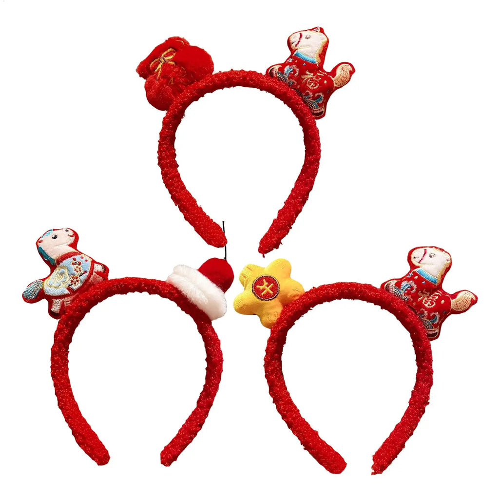 Plush Horse Headband – Cartoon Pony Party Hair Hoop