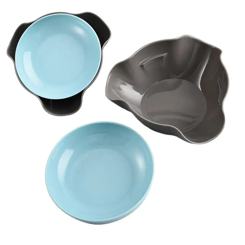Snack Bowls Double Layer Serving Pistachios Bowl Shell Storage Round