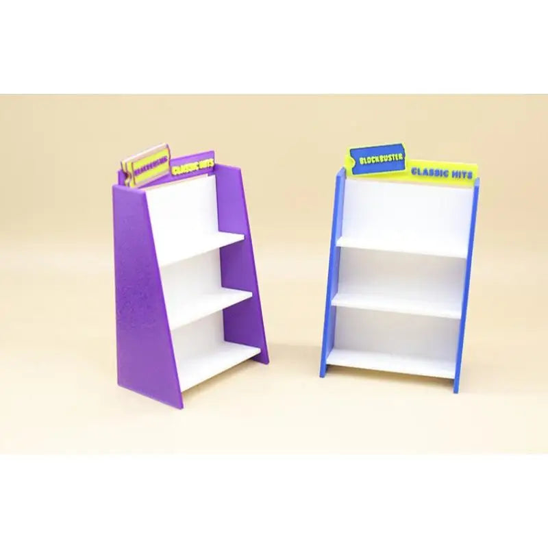 1/12 Dollhouse Retro Video Tape Shelf Miniature Accessory Set