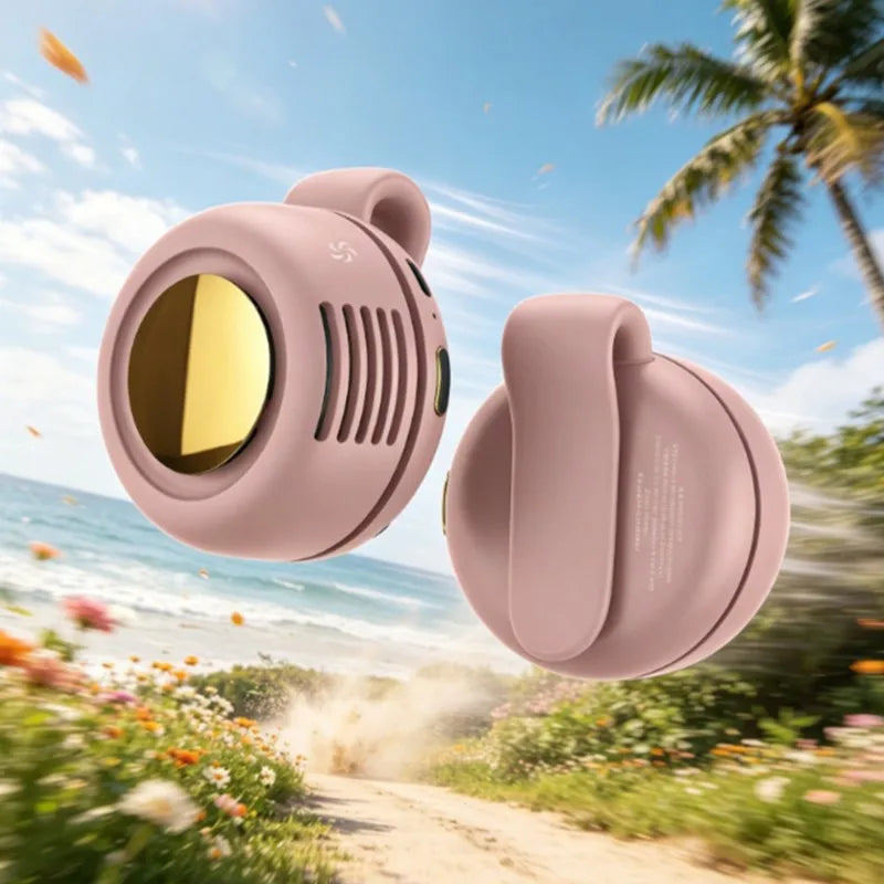 USB Rechargeable Bladeless Clip Waist Fan – Portable Personal Fan