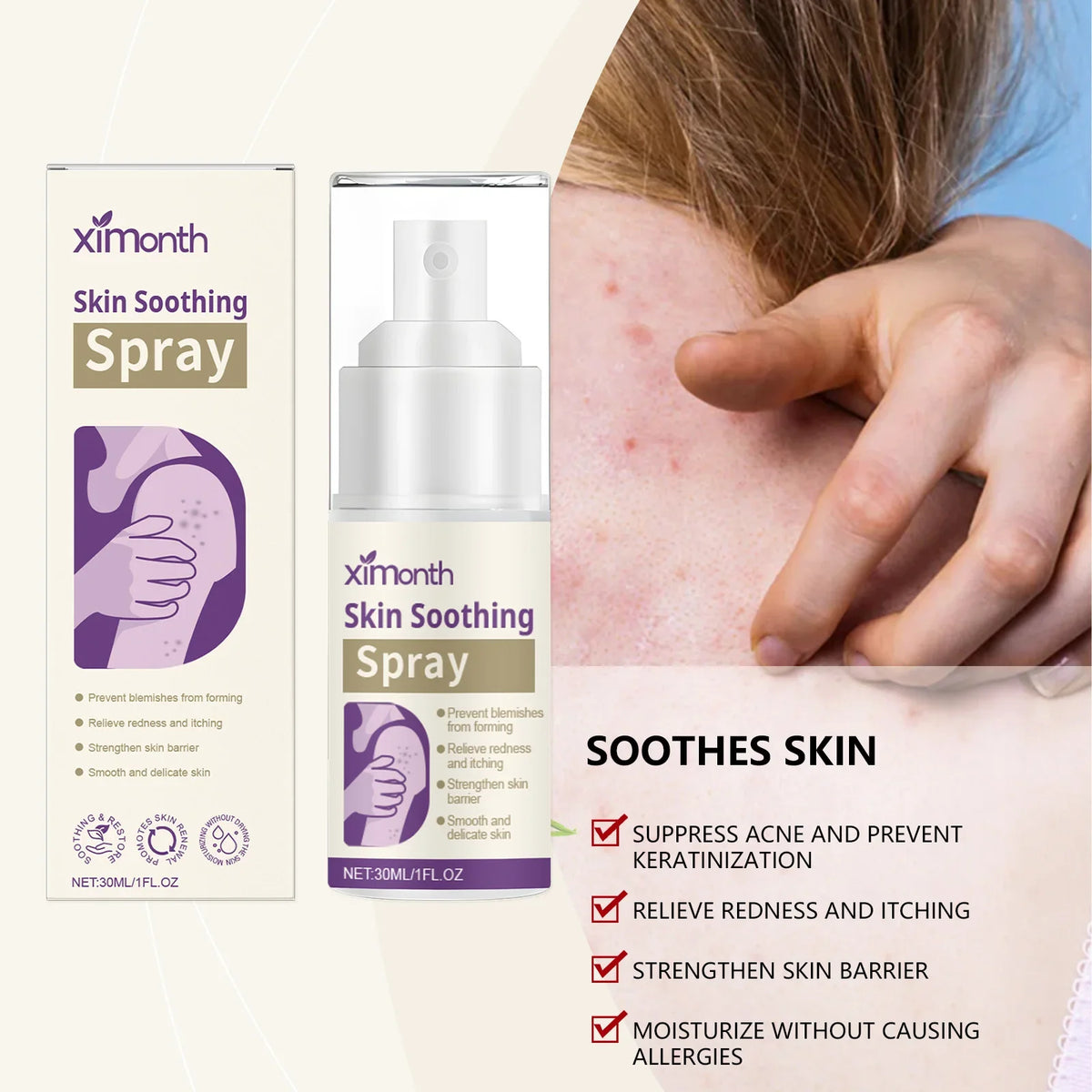 Ximonth Botanical Hydrating Face Mist – Calming Skin Spray