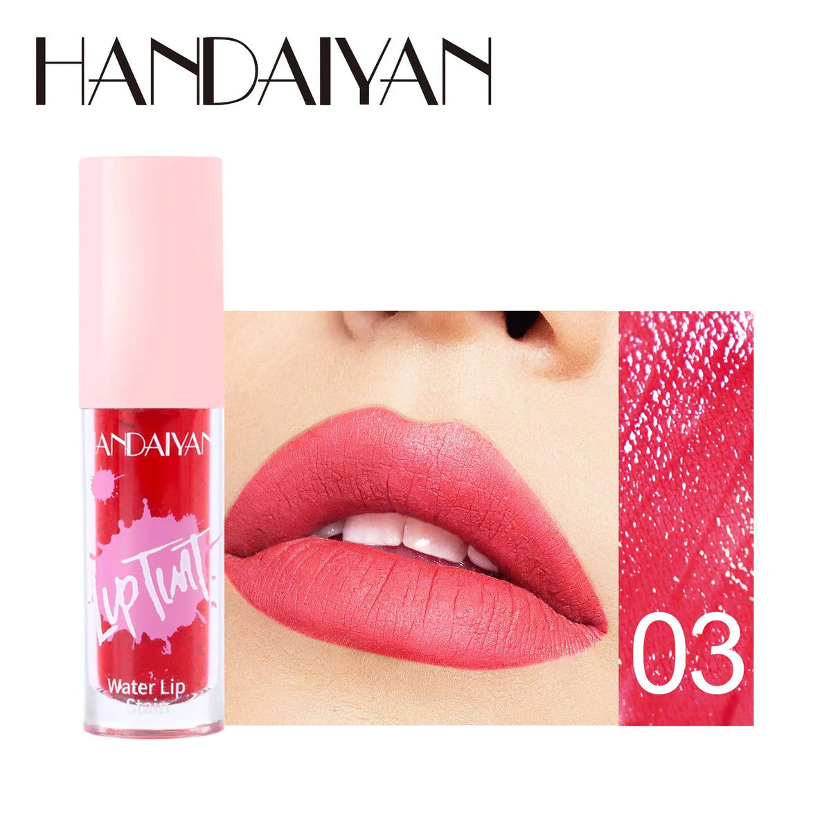 Handaiyan 6-Color Glossy Lip Stain & Cheek Tint | Long-Lasting