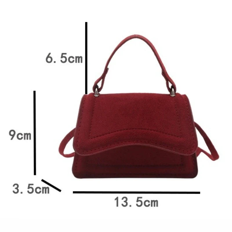 Women's Suede Mini Crossbody Bag | Small Square Handbag – JPXB