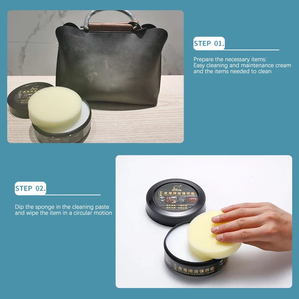 Multipurpose Leather Cleaner & Repair Cream – 160g Paste