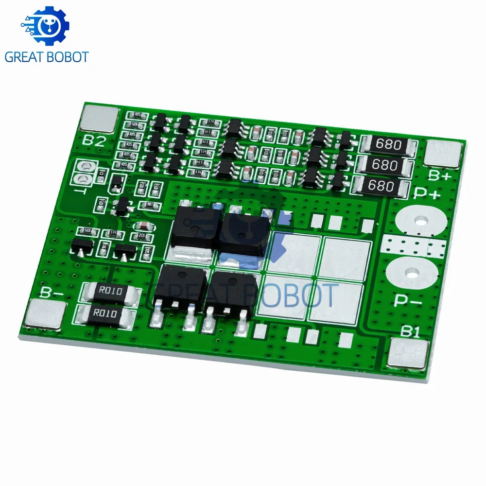 3S 18650 Lithium Battery BMS Protection Board 12.6V 15A