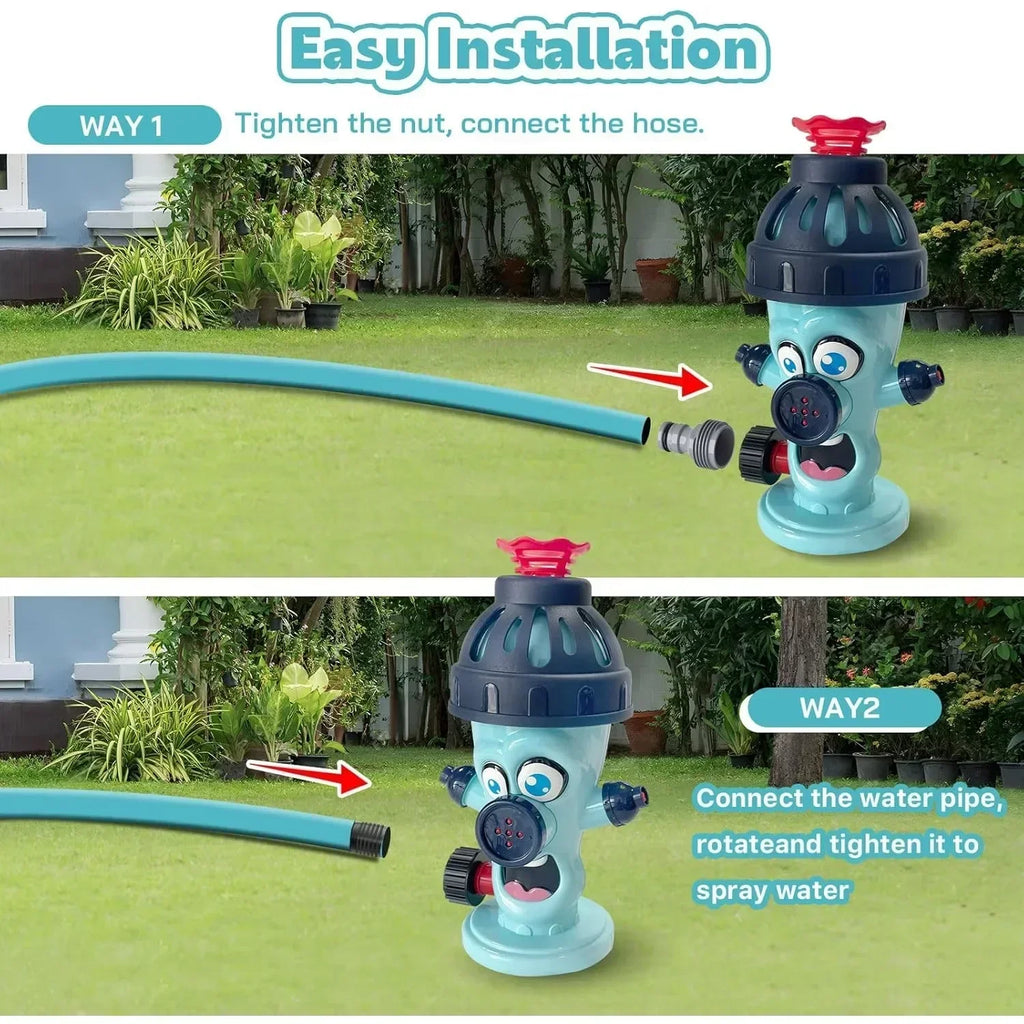 Kids Water Sprinkler Baseball Toy | Rotating Outdoor Spray
