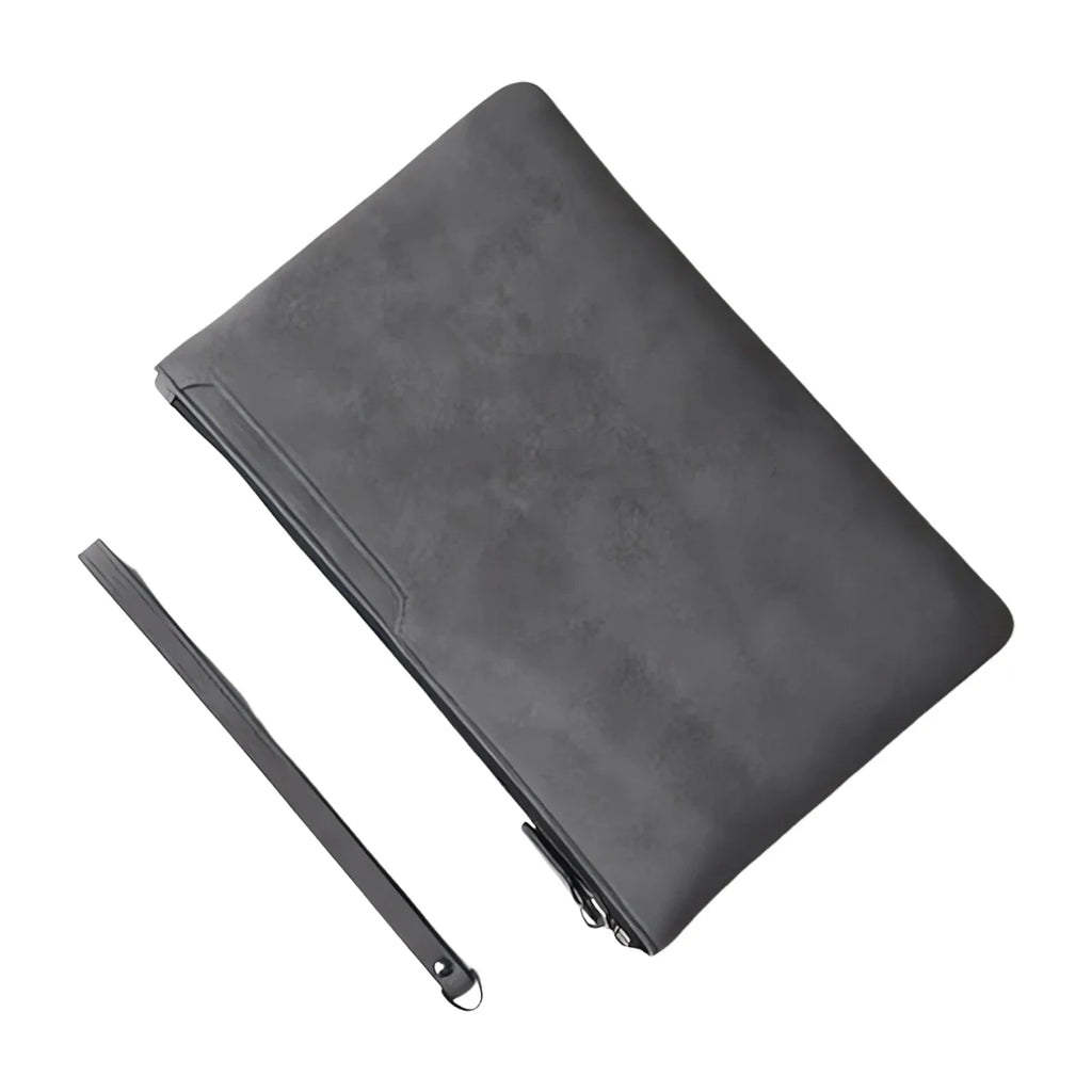Men's Slim PU Leather Clutch Bag – Business Phone Pouch