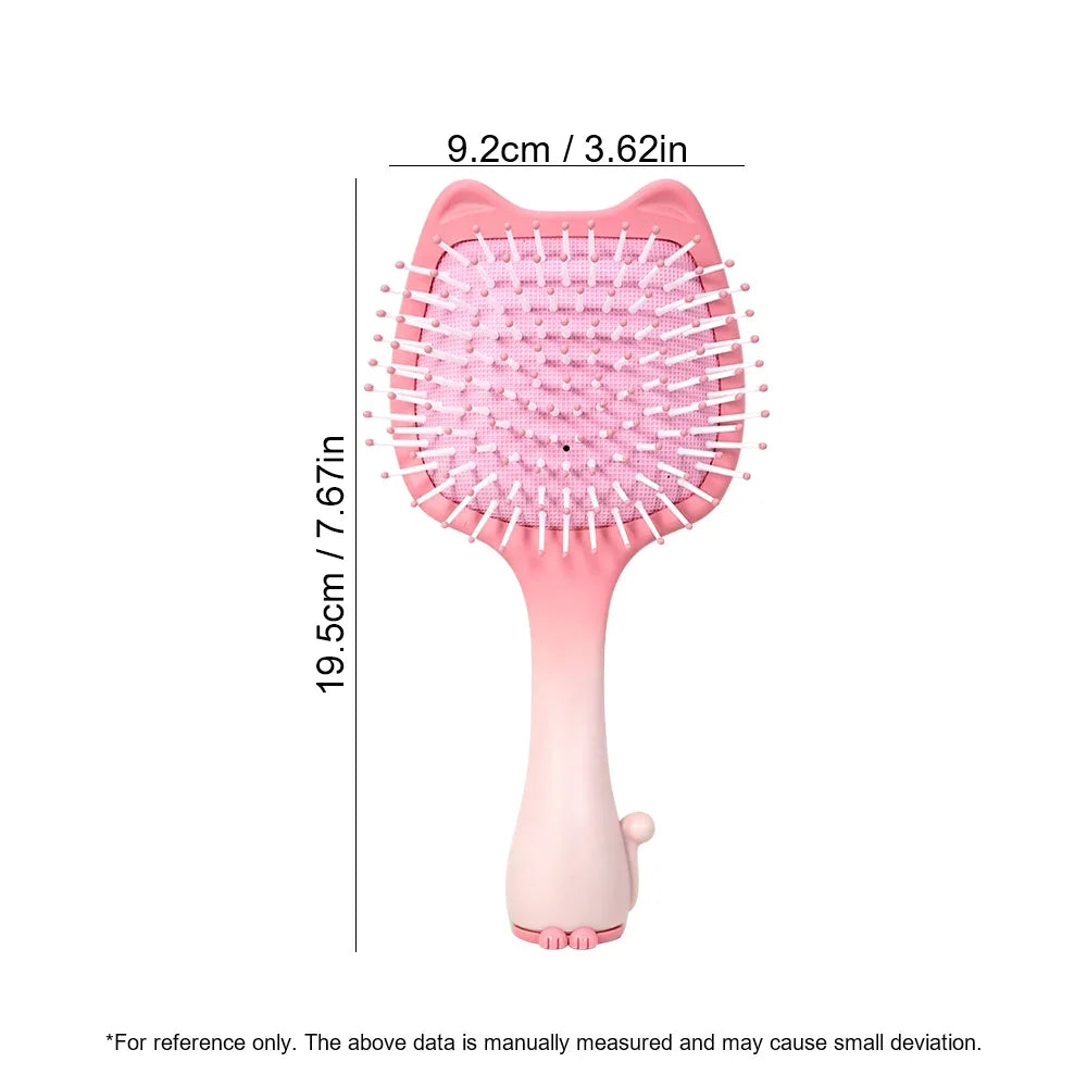 Cat Air Cushion Hairbrush – Detangling Scalp Massage Comb