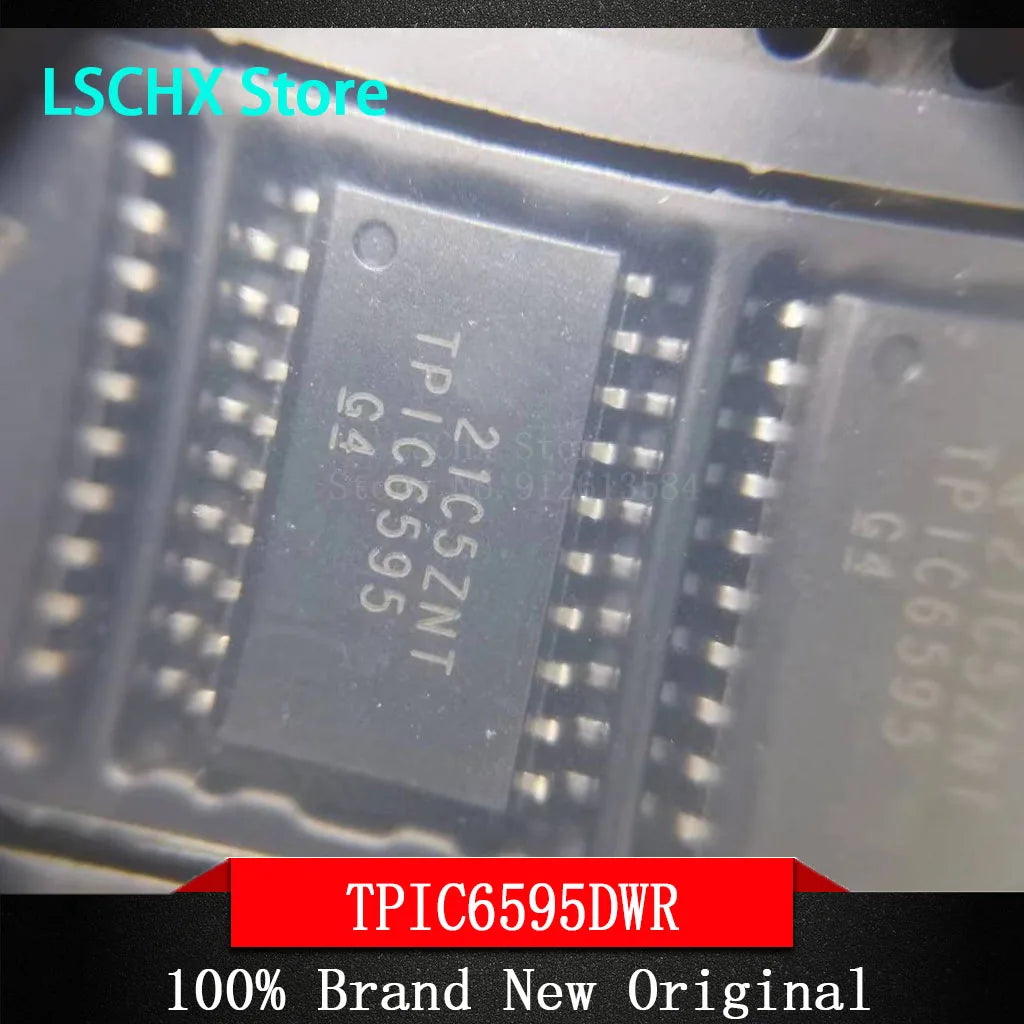 5-Pack TPIC6595DW SOIC-20 8-Bit Shift Register IC 250mA/Ch