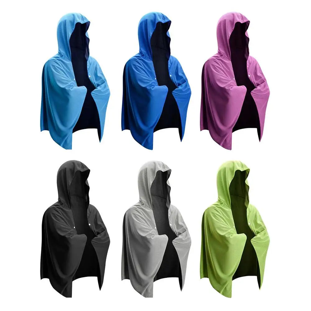 Cooling Hooded Poncho Towel – UV Protection & Quick Dry Sport