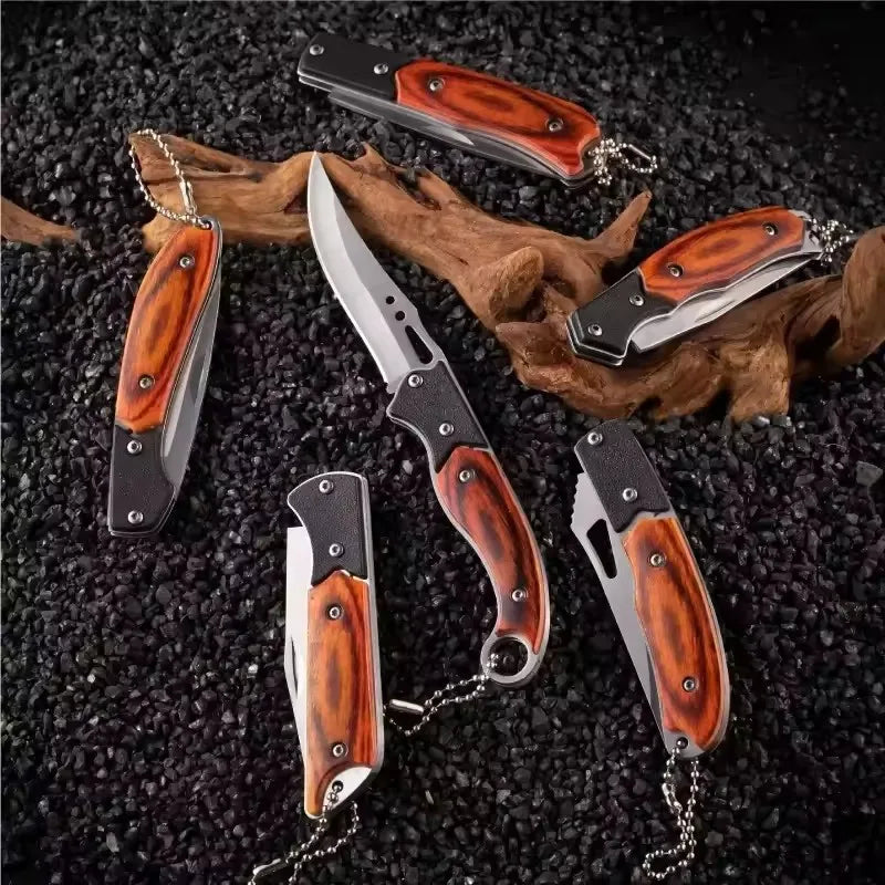 Portable Folding Pocket Knife – Stainless Steel Keychain EDC