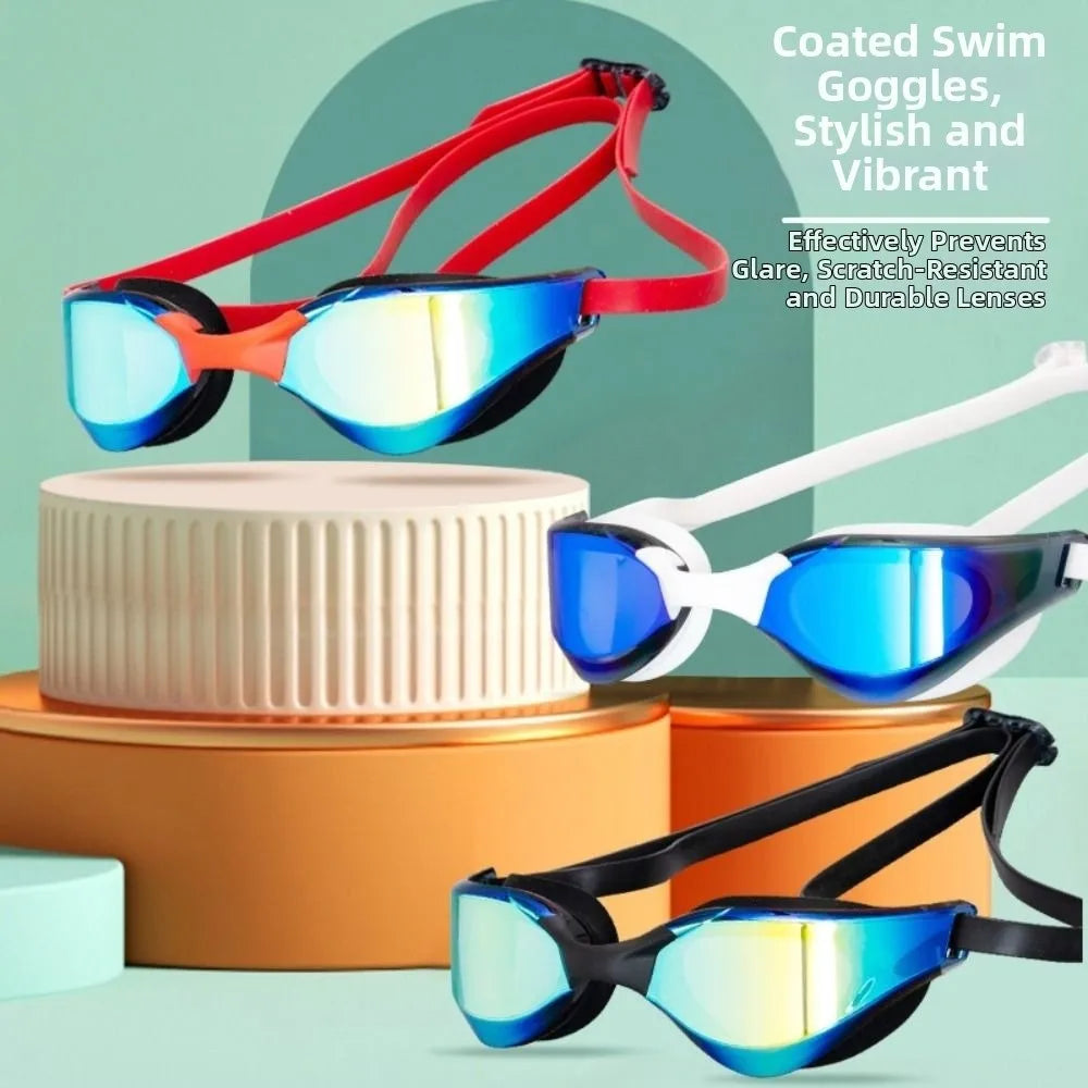 HD Anti-Fog Swimming Goggles – UV Protection Wide View