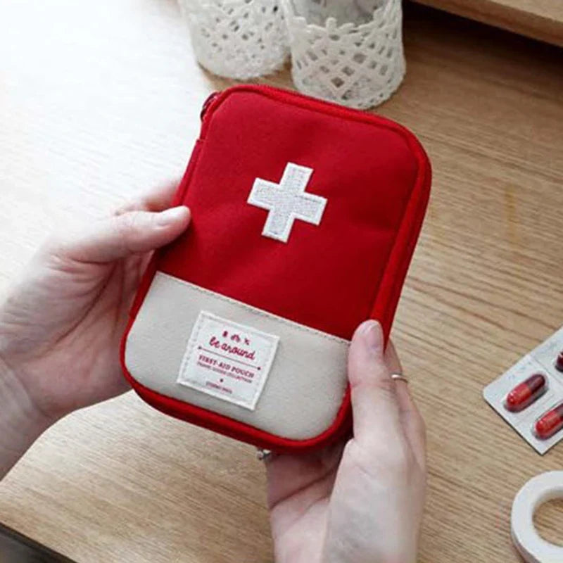 Mini Portable Medicine Bag Travel First Aid Storage Survival Box