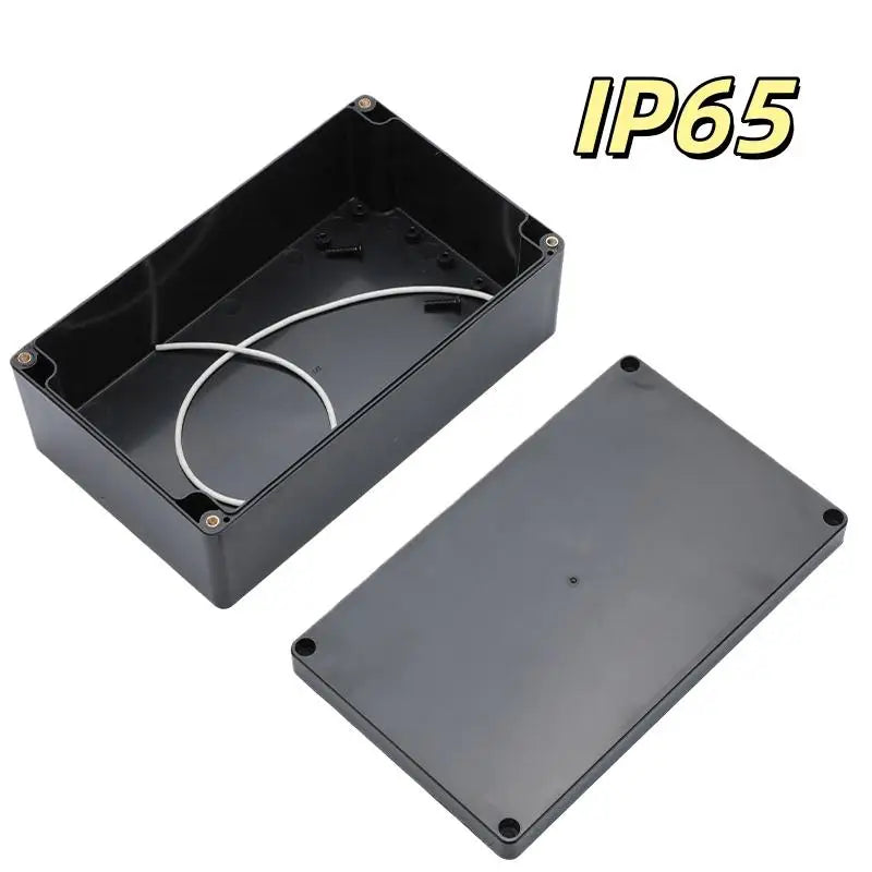 1 Plastic Electronic Project Instrument Case IP65 Waterproof Black