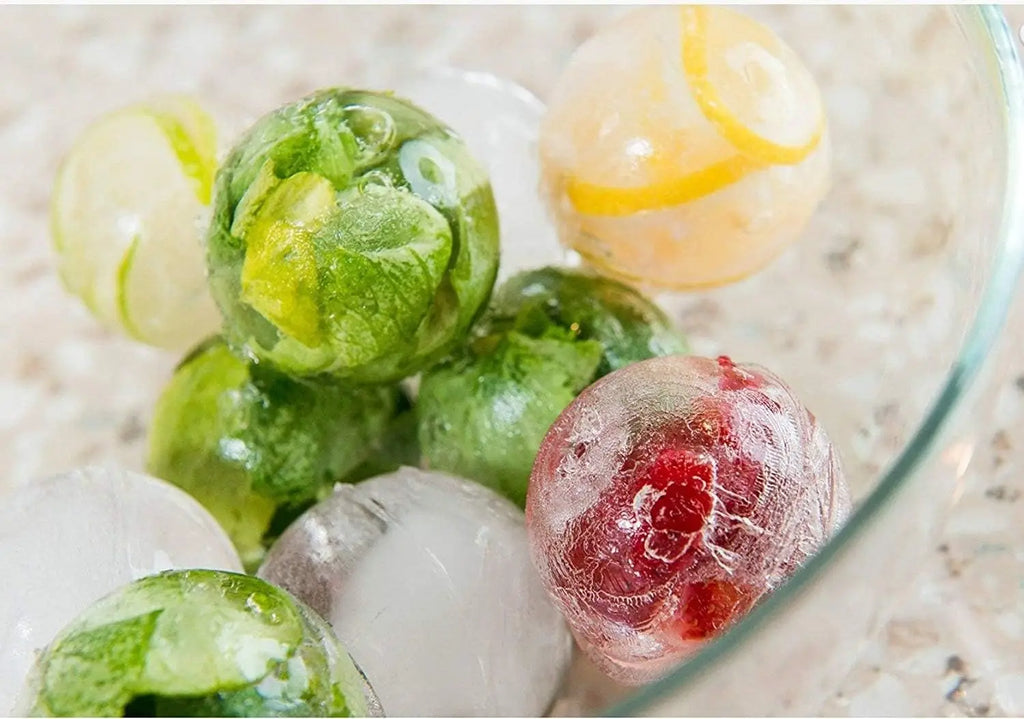 Silicone Ice Cube Tray with Lid – Ice Ball Mold for Whiskey