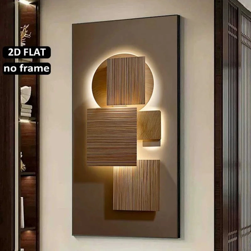 Large Abstract Canvas Wall Art Print – Frameless Modern Décor