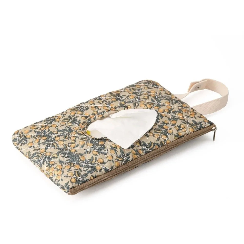 Floral Baby Wipes Dispenser Pouch | Reusable Hanging Wipe Case
