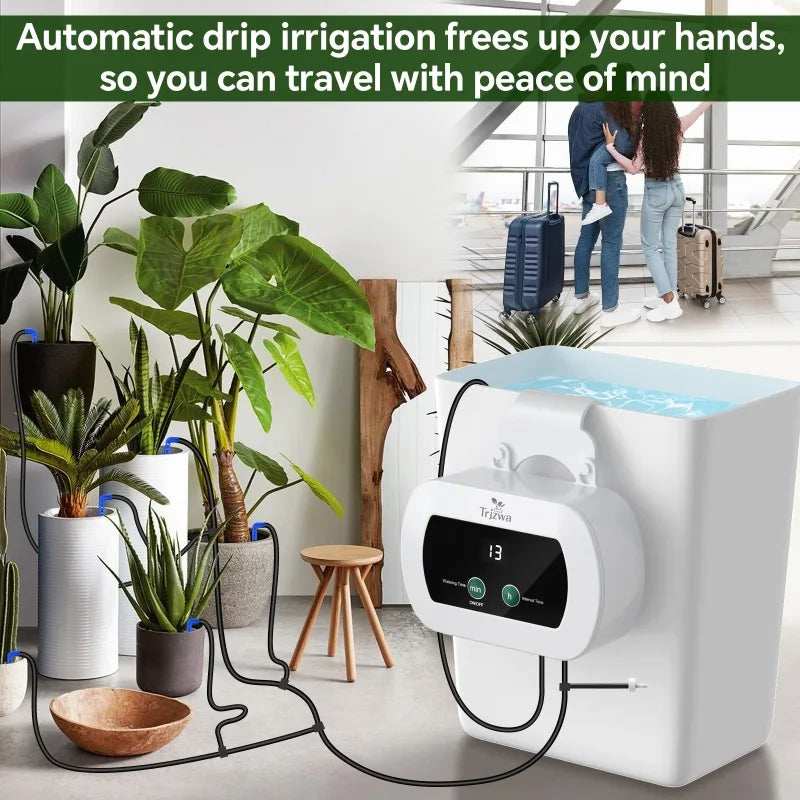 Indoor Automatic Drip Irrigation System – 10 Drip Tips & Timer