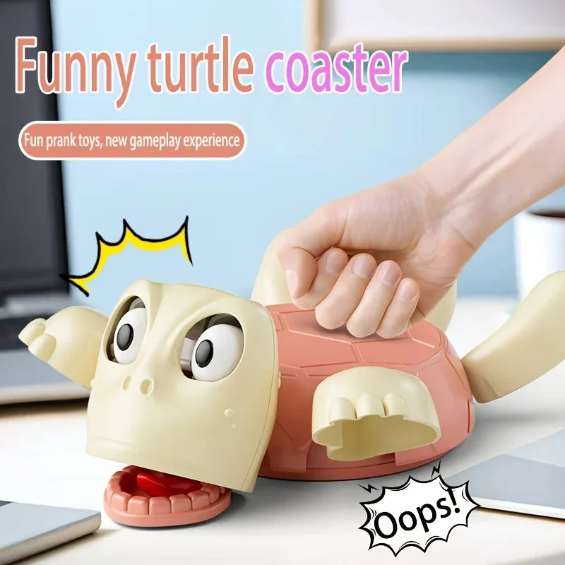 Funny Turtle Coaster Oops Sound Interactive Prank Toy Desk Novelty