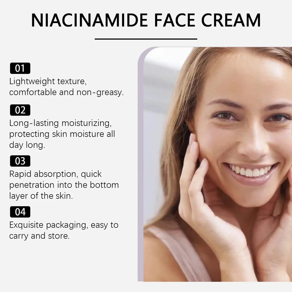 WIYUN Niacinamide Face Cream – Fade Dark Spots & Brighten Skin