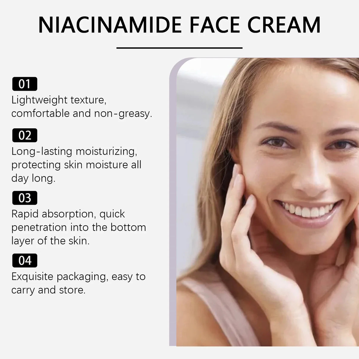 WIYUN Niacinamide Face Cream – Fade Dark Spots & Brighten Skin