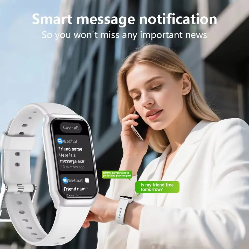 Smart Watch Women Men AMOLED Screen Health Heart Rate Monitoring