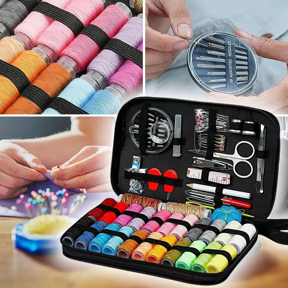 68/98 Piece Sewing Kit Set – Quilting, Embroidery & Stitching