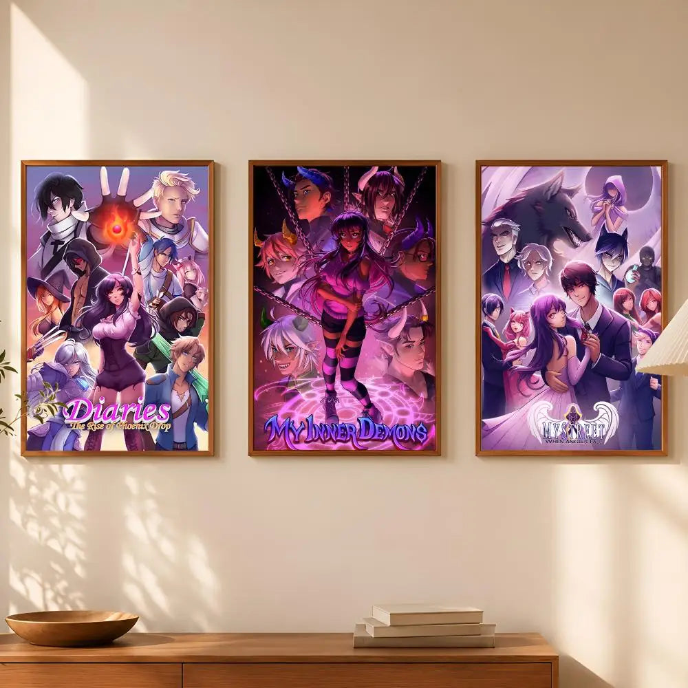 Aphmau Self-Stick HD Wall Art Poster – Waterproof Room Decor