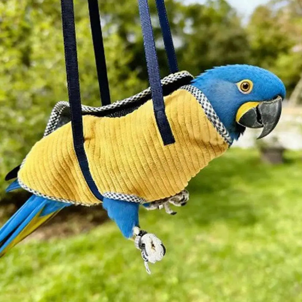 Parrot Travel Backpack – Breathable Bird Carrier with Perch