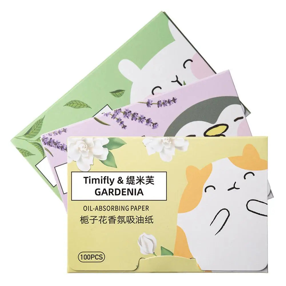 100-Pack Face Oil Blotting Papers – Matte, Oil Control Sheets