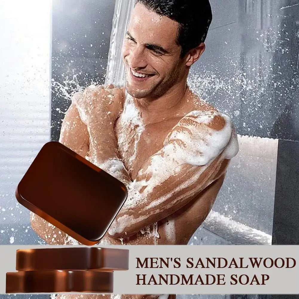 Sandalwood Handmade Soap – 3-in-1 Face Hair Body Bar