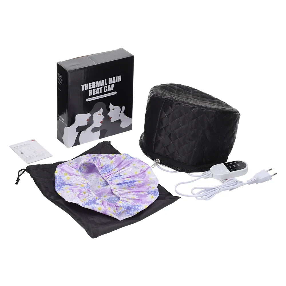 Hailicare Hair Steamer Cap – 9 Temp 5 Timer Thermal Heat Cap