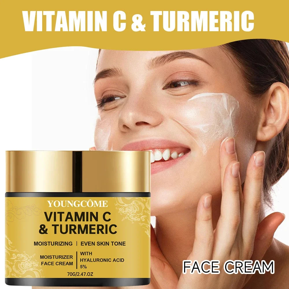 Turmeric Vitamin C Face Cream Retinol Moisturizing Firming Hyaluronic