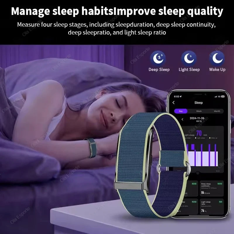 Ola Esporte No-Screen Smart Fitness Band | Heart Rate & Sleep Tracker