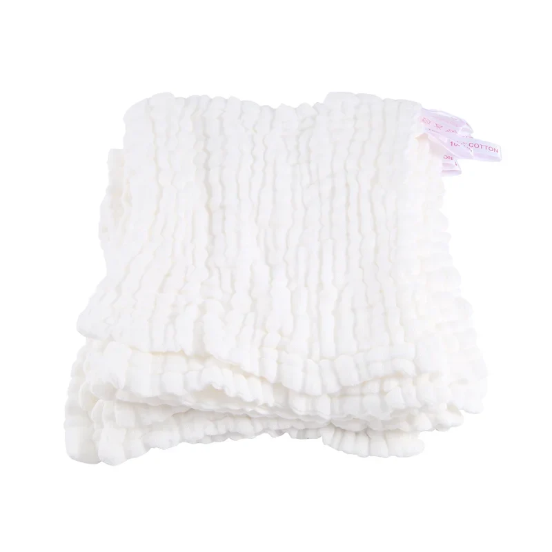 Baby Muslin Face Towels 10-Pack | Soft Cotton Washcloths
