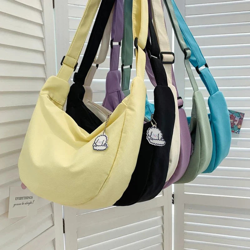 Y2K Harajuku Canvas Shoulder Bag | Large Capacity Women's Tote