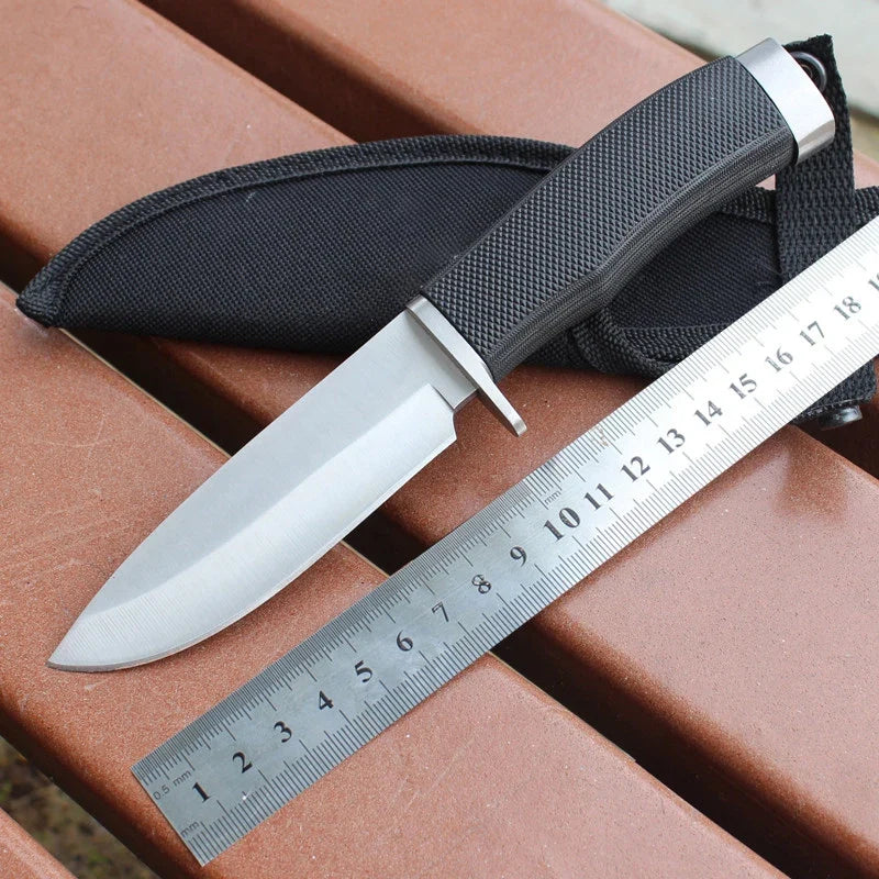 Fixed Blade EDC Knife – Stainless Steel Outdoor Knife & Sheath