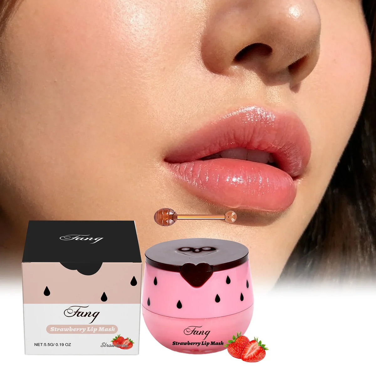 Strawberry Overnight Lip Mask | Moisturizing Sleeping Lip Treatment