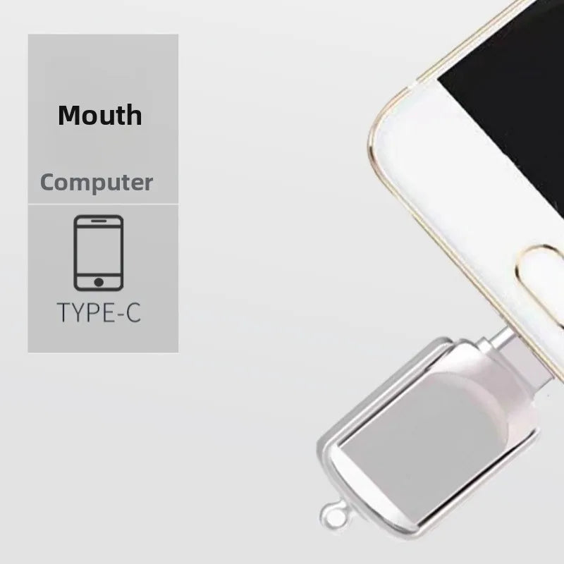2-in-1 USB & Type-C Flash Drive 32GB 64GB 128GB Metal Pen Drive