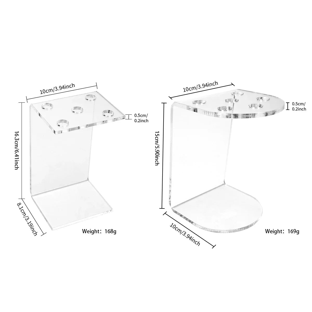 Barber Shears & Makeup Brush Storage Stand Organizer Rack