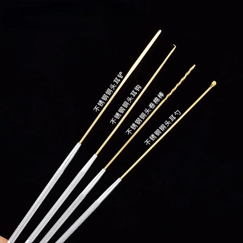 4pc Stainless Steel Ear Wax Removal Kit – Ear Pick Curette Set