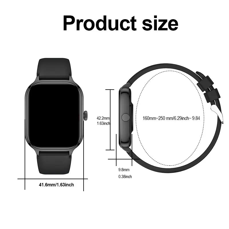 LOMAXFR Z49 1.44" Smart Watch | Wireless Calling, iOS & Android