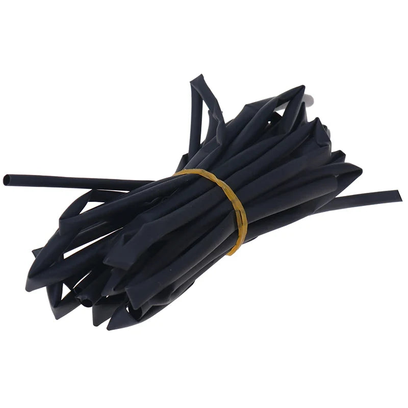 Black Heat Shrink Tubing Set 3mm 4mm 5mm 6mm – 4×1m PE