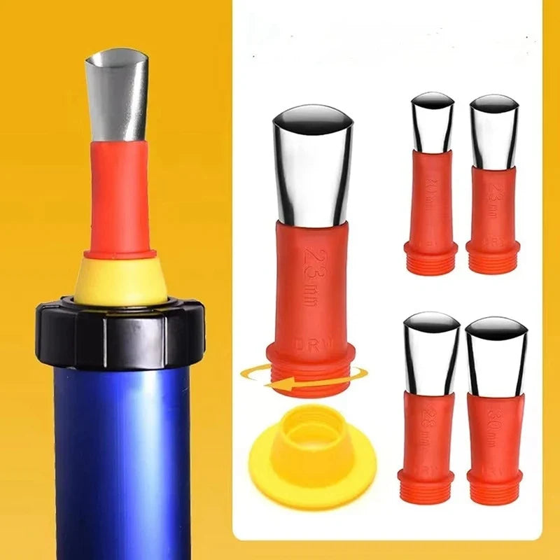 Universal Integrated Rubber Nozzle Tool Caulking Tips Nozzles Sausage