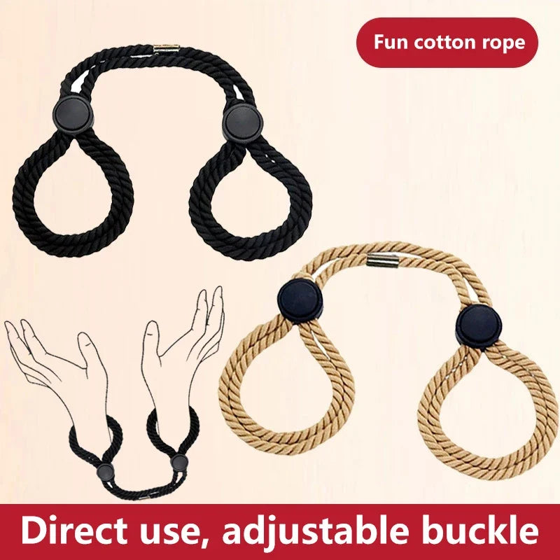 Sex Handcuff Hand Restraint Erotic Shackle Binds Rope Slave Bondage